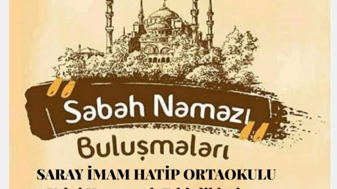 Öğrencilerimiz ve velileriyle sabah namazında Saray Sultan Selim Camii'ndeydik.