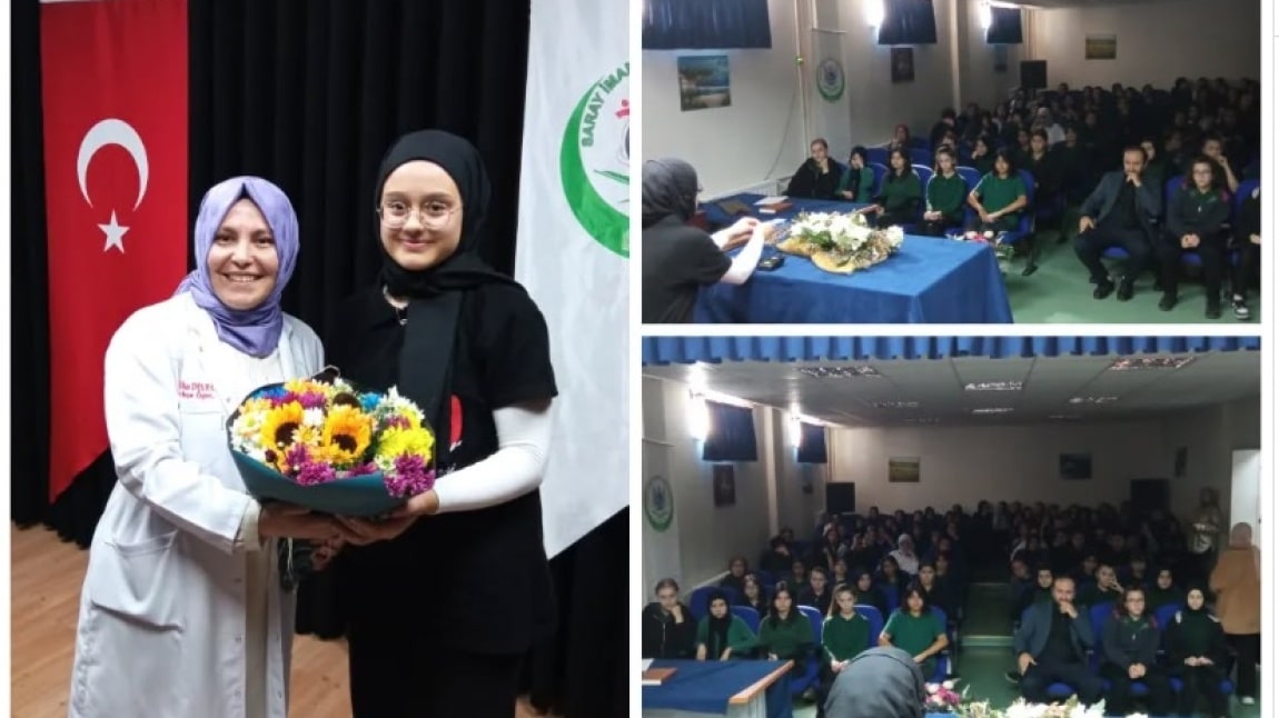 Fen lisesini kazanan öğrencimiz okulumuzda seminer verdi.
