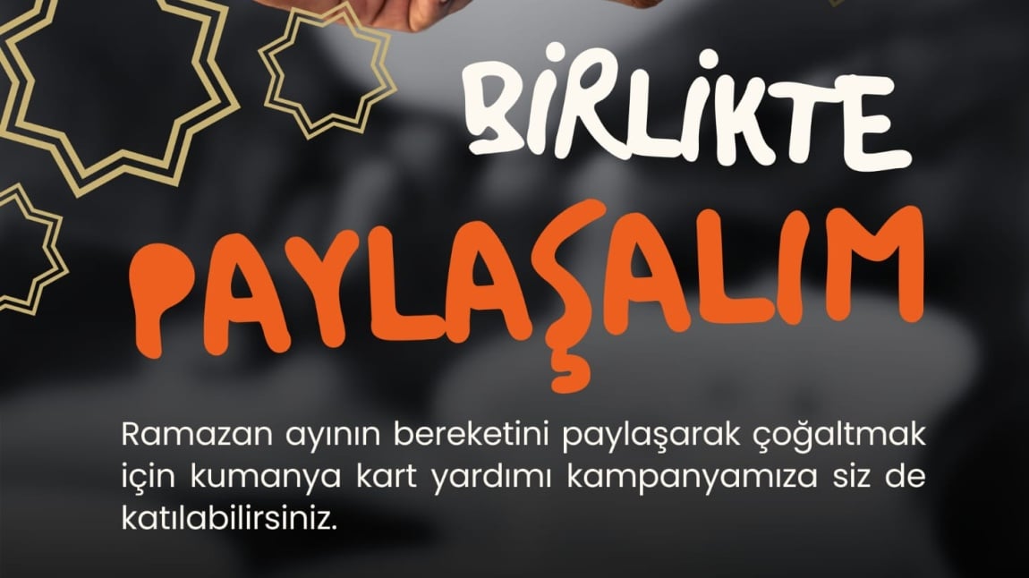 Ramazan kumanyası yardımlaşma kampanyamıza katılımlarınızı bekliyoruz...